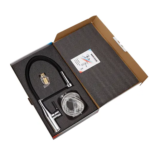 Змішувач для кухні Mixxus Premium Summer 017 з гнучким виливом MI6960 Хром - фото 2