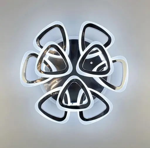 Светодиона LED люстра на 6+3 рожка треугольной формы | Ст. A 2502/6+3 RGB CH | Line F - фото 5