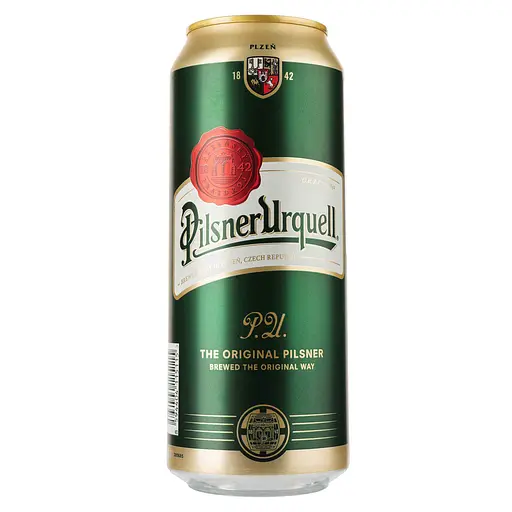Пиво Pilsner Urquell светлое фильтрованное 4.4% 0.5 л (137320)
