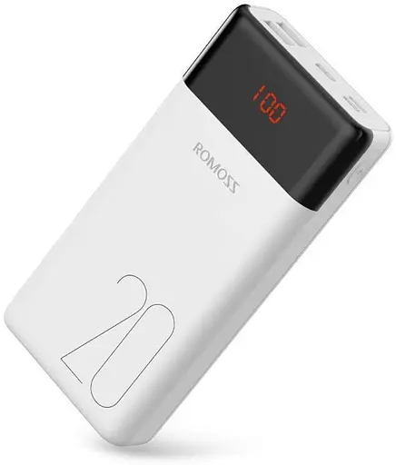 Зовнішній акумулятор Romoss 20000 mAh LT20PS (PLM20-102-1131H) - фото 1