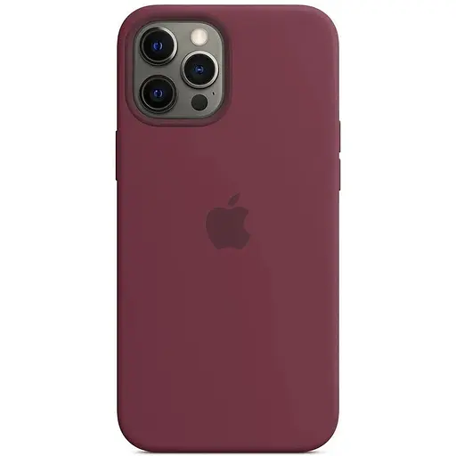 Оригинальный силиконовый чехол Apple Silicone Case MagSafe для iPhone 12 Pro Max (6.7") Plum (MHLA3ZE/A) - фото 4