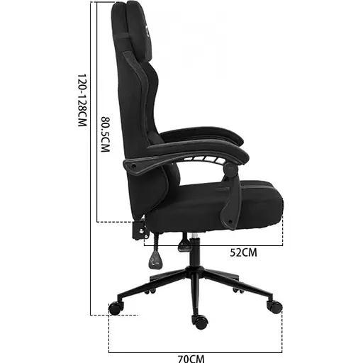 Геймерське крісло GT Racer X-2326 Fabric Black/Blue [147936] - фото 6