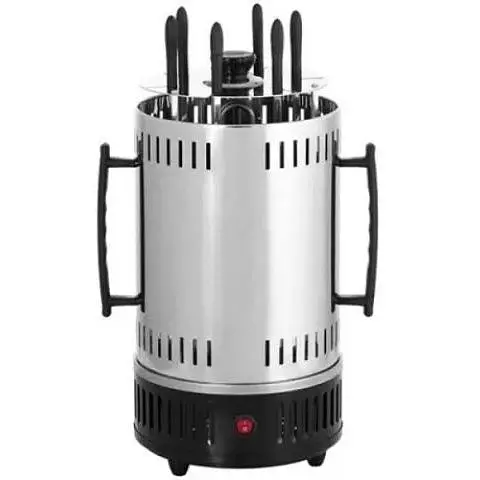 Електрошашличниця Crownberg CB-7415 на 5 шампурів 1000 Вт Cріблястий - фото 1