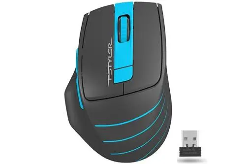 Миша A4Tech Fstyler FG30 2000dpi Grey+Blue, USB, Wireless
