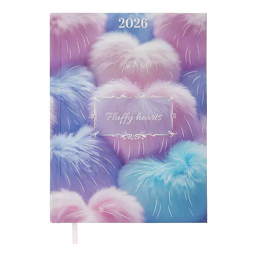 Щоденник датований Buromax Romantic 2026 A5 рожевий (BM.2170-10)