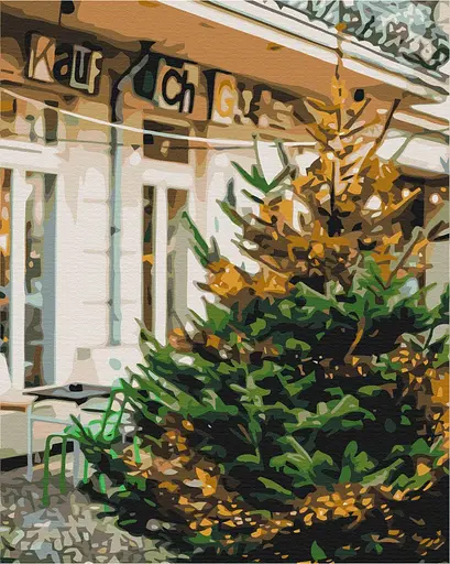 Картина по номерам на подрамнике Brushme Предновогодняя красавица