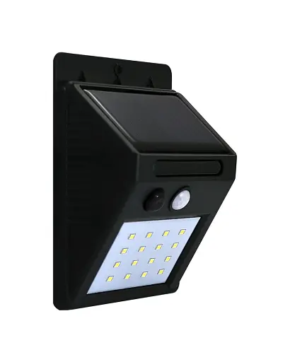 Вуличний світильник на сонячній батареї Goldlux 307644 Box LED 1x2,2W 6400K 270Lm IP44 чорний - фото 1