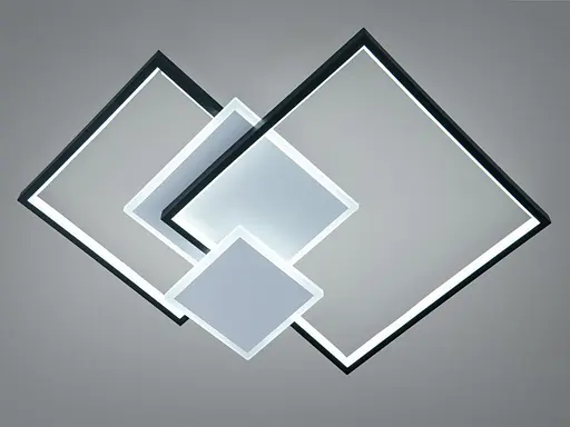 Світлодіодна Люстра стельова Diasha MX2250-2WH+BK білий чорний геометричний ди� - фото 1