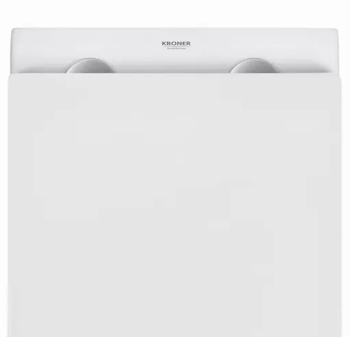 Унитаз подвесной безободковый Kroner Eifel WHI493436 RIMLESS с сиденьем Slim Duroplast / Soft-close / Quick relase (KE493436WHIR) (CV029611) - фото 9