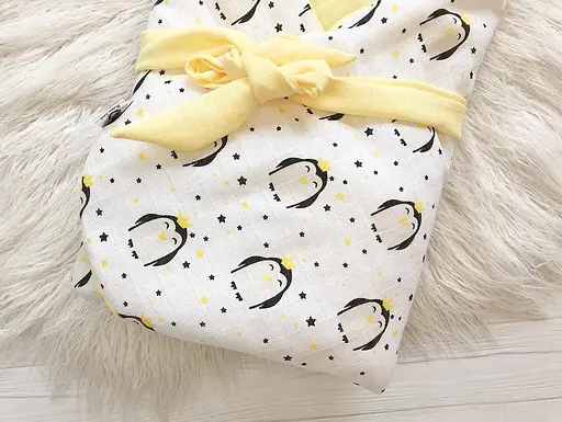 Мусліновий плед-конверт Moontime "Пінгвінчики" - фото 3