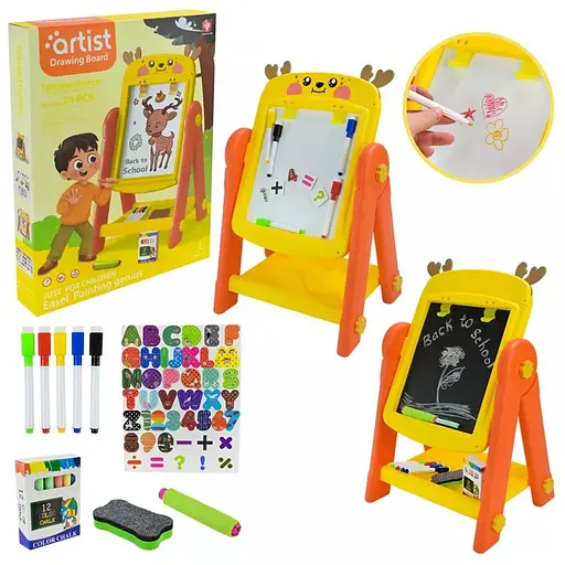 Мольберт двосторонній з магнітними літерами оленя - фото 2