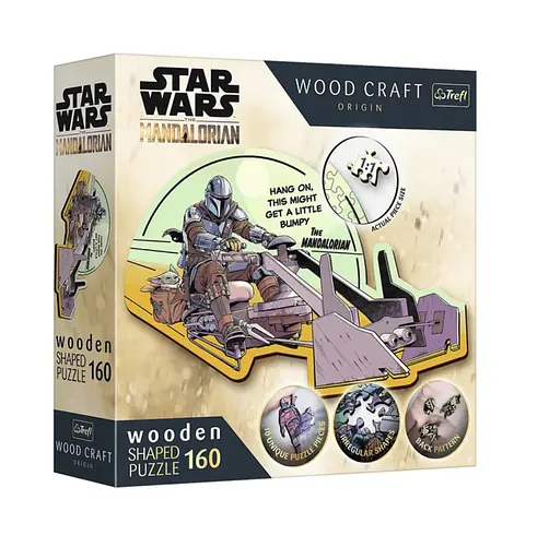 Пазл "Зоряні війни Мандалорець - Возз'єднання" 160 деталей Wooden 20187 Трефле, в коробці (5900511201871) - фото 1