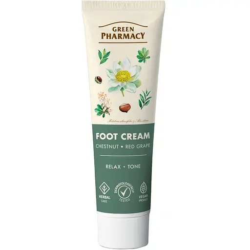 Крем для ног Зеленая Аптека тонизирующий снимающий отечность, 100 мл