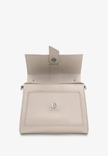 Жіноча шкіряна сумка Ester світло-бежевий краст - фото 4