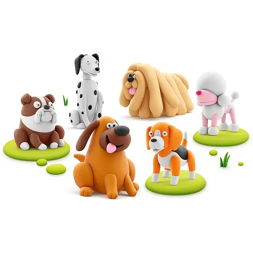 Набір пластиліну що самостійно твердіє Ліпака Собаки-Друзяки (15030-UA01) - фото 4