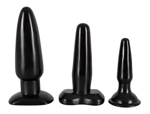 Набір анальних пробок Orion Liquorice Dip Plugs 3 шт. (чорний)