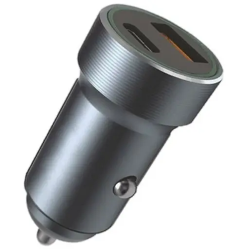 Автомобильное зарядное устройство Ironn Car Charger USB C, USB AIR1010 Grey