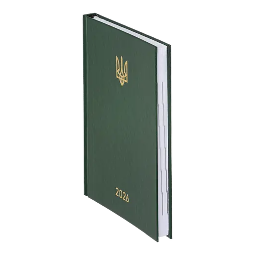 Ежедневник датированный Buromax Airy 2026 A5 бумвинил зеленый (BM.21165-04) - фото 2