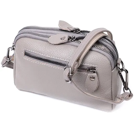 Женская сумка Vintage прошита ромбами на лицевой стороне из натуральной кожи 19.5х12.5х7 см sum0027022 - фото 2