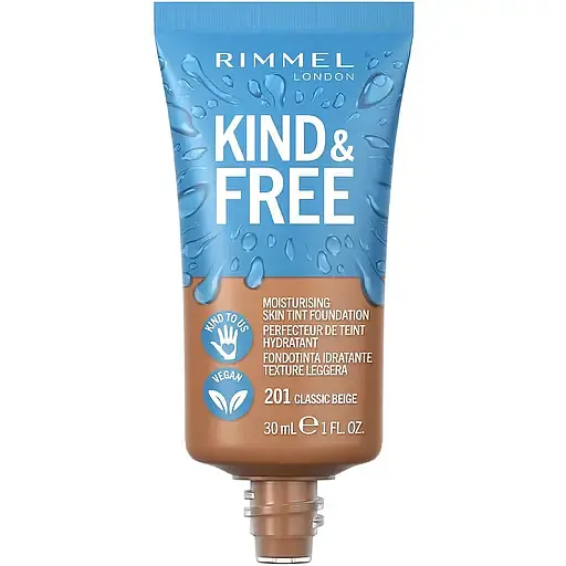 Тональная основа-тинт Rimmel Kind & Free тон 201 (Classic Beige) 30 мл - фото 2