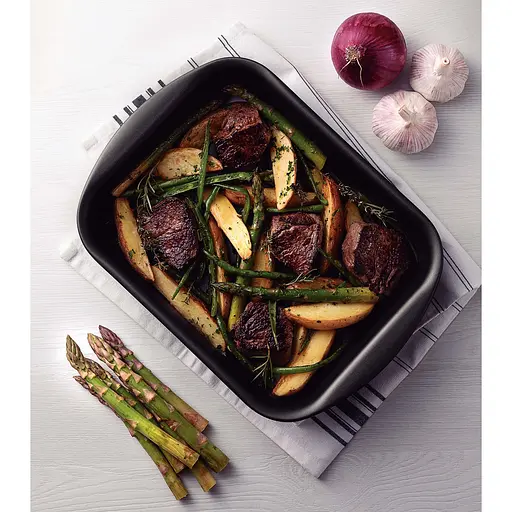 Форма для випікання Tramontina Brasil прямокутна 33x24x6 см графіт (20051/028) - фото 5