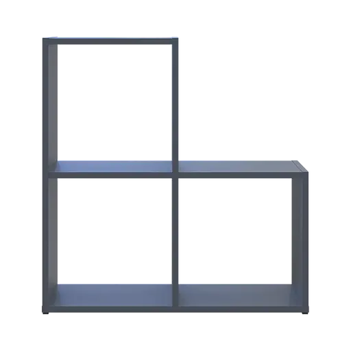 Стеллаж Doros Степь 2х2 Графит открытый 69х28.8х71.4 (41516157) - фото 4