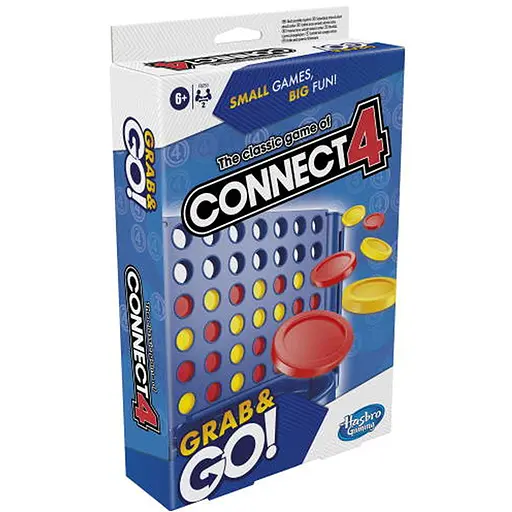 Настольная игра Hasbro Собери 4-ку (Четыре в ряд). Дорожная версия (Connect 4 Travel) (F8253) - фото 1