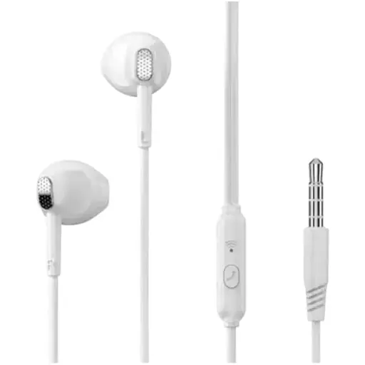 Навушники XO EP52 metal in-ear 3.5mm earphone білі