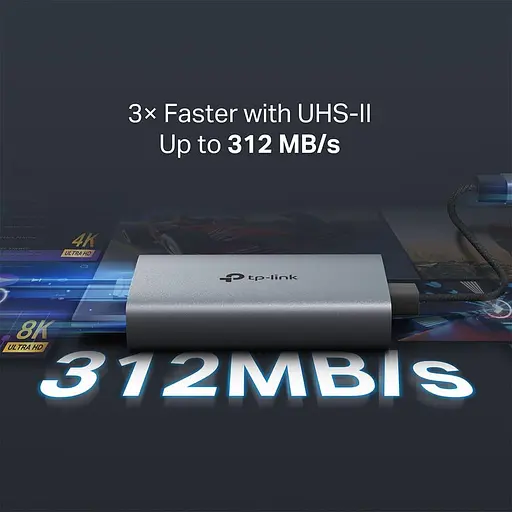 Кардрiдер TP-Link iдер USB 3.0 Type-C до SD microSD UA440C (UA440C) - фото 7