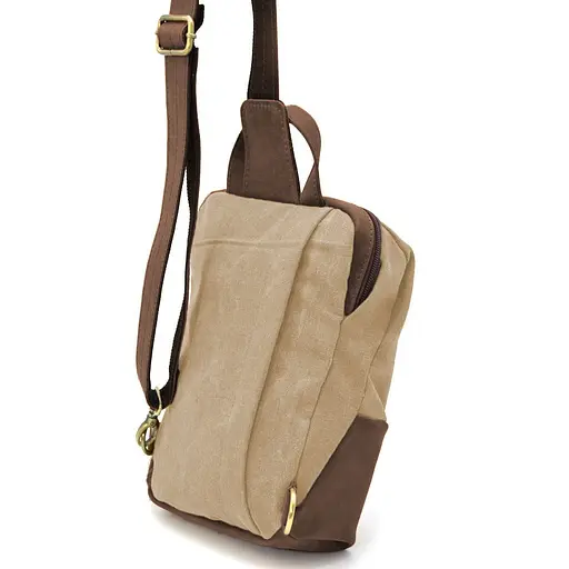 Кожаная сумка-слинг Tarwa 28х22х7 см sum0025526 - фото 5