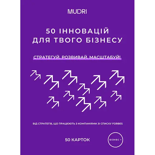 Набір карток Mudri 50 інновацій для твого бізнесу