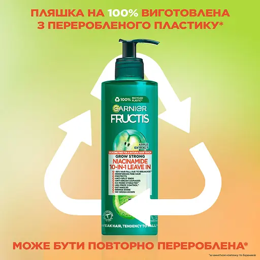 Комплексний засіб для волосся Garnier Fructis Grow Strong для догляду беззмивання для ослабленого, схильного до випадіння волосся 400 мл - фото 4
