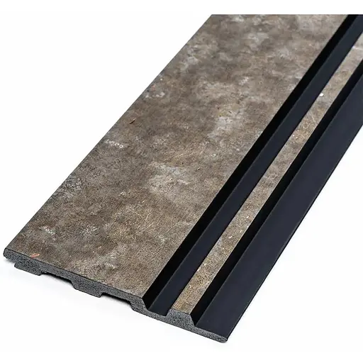 Рейка декоративна Wall Sticker PS 2900х120х12 мм Сіро-коричневий із золотими вкрапленнями SW-00002138