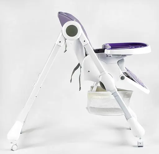 Стульчик для кормления K-60290 Joy мягкий чехол ПВХ, 4 колеса, съёмный столик, корзинка, в коробке (6989203550090) - фото 3