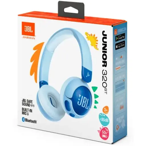 Гарнитура JBL JR320BT Blue (JBLJR320BTBLU) (7065593) - фото 5