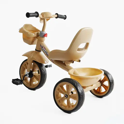 Детский трехколесный велосипед Best Trike BS-60530 со светом и музыкой бежевый - фото 2