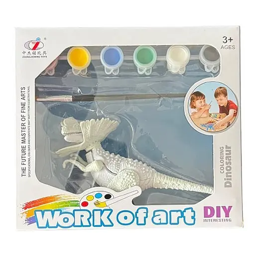 Набор для творчества Dino Toys Дилофозавр Раскрась динозавра набор 6_155A (Q9899-155A-6)