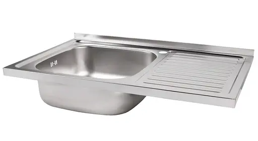 Кухонная мойка Brinex 5080-L 0.6 мм, накладная BRIN5080LSAT06 - фото 3