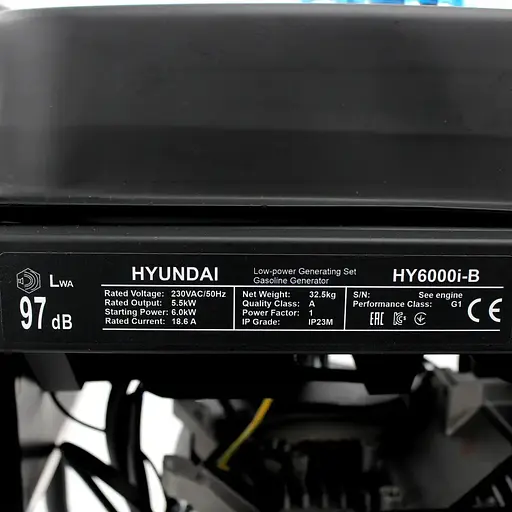 Інверторний генератор бензиновий HYUNDAI HY6000i-B (5.5/6.0 кВт) відкритого типу - фото 10
