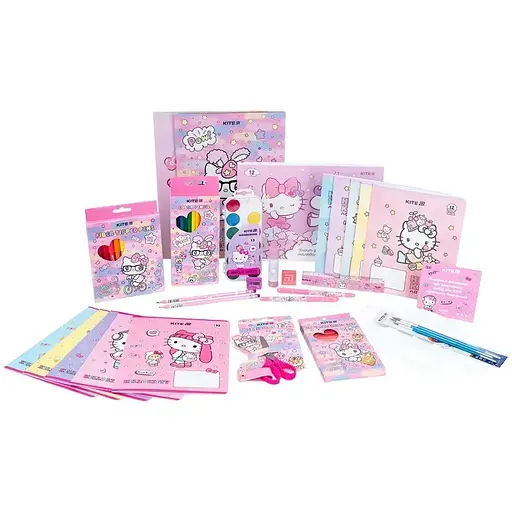 Набір канцтоварів першокласника  Kite Hello Kitty 28 предметів - фото 1