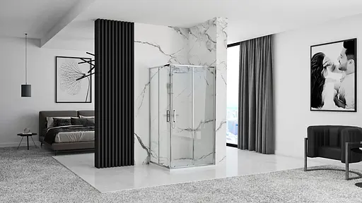 Душевая кабина Rea Punto 80x100 REA-K1889, Хром, Универсальная, прозрачная - фото 5