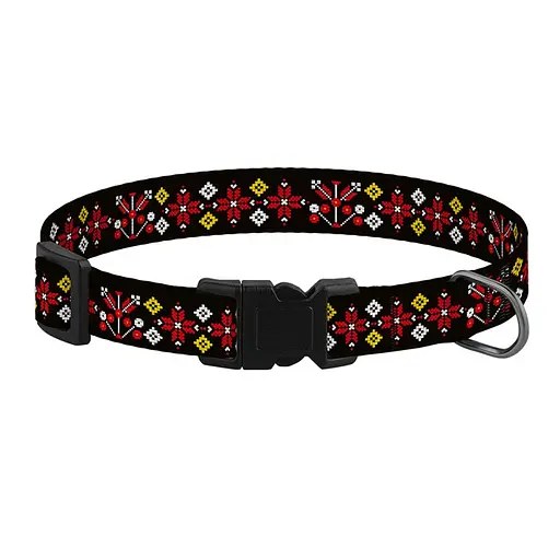 Ошейник для собак Баркси Urban патриотический Вышиванка черная - фото 2
