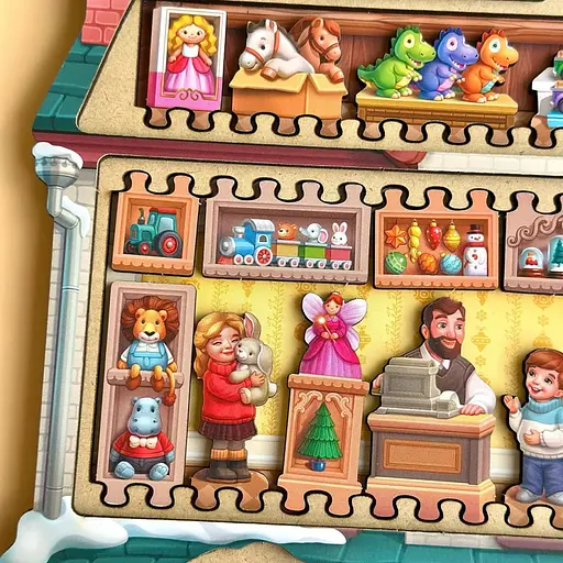 Двошаровий пазл-вкладиш "Магазин іграшок" PSD304 (ПСД304) - фото 7