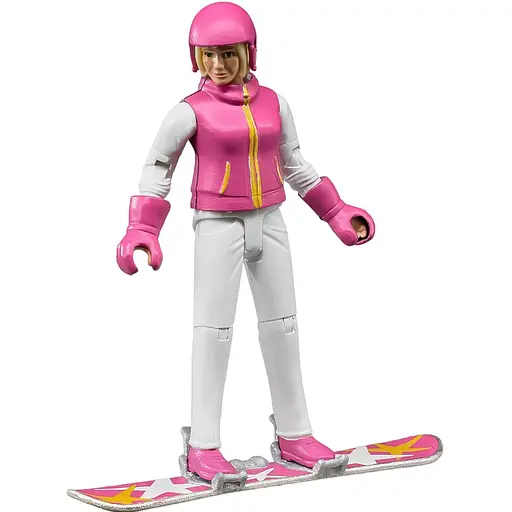 Уценка. Фигурка Bruder Сноубордистка, 11 см (60420) - фото 1