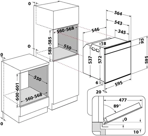 Духова шафа Whirlpool W9 OM2 4MS2 P - фото 8