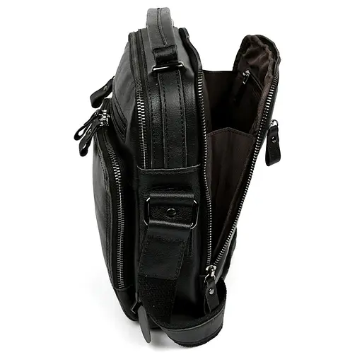 Шкіряна чоловіча сумка через плече та з ручкою Bexhill 26х22х9 см sum0028326 - фото 6