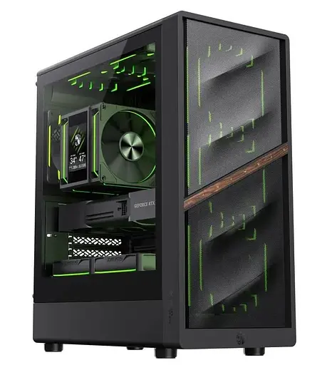 Корпус GameMax Aeris 330 M Tempered Glass без БЖ Black (AERIS 330 MB) - фото 2