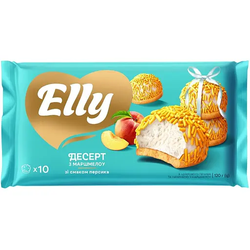 Десерт Elly зі смаком персика 120 г