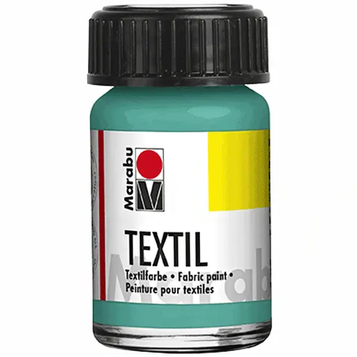 Фарба для світлих тканин (297) Карибська зелена 15 мл Marabu - фото 1