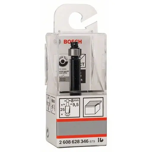Фреза для выборки в уровень Bosch Professional Std S8 D9.5 L25.4 (2.608.628.346) - фото 3